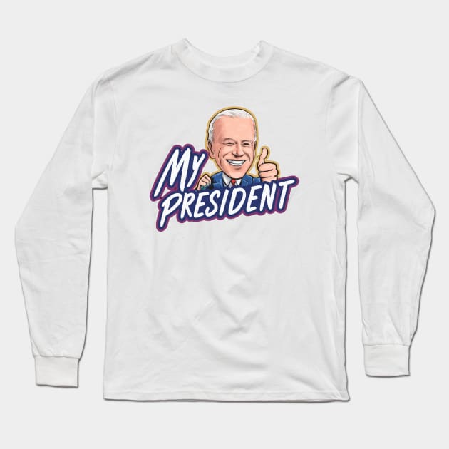 joe biden Long Sleeve T-Shirt by ahmadist